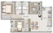 Venha morar em um 2 quartos novo com excelente acabamento à venda no bairro Carlos Prates