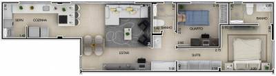 Apartamento de 67,40m², à venda